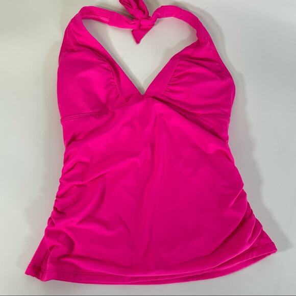 Athleta Shirrendipity Halter Tankini Pink top size XS - Picture 2 of 10